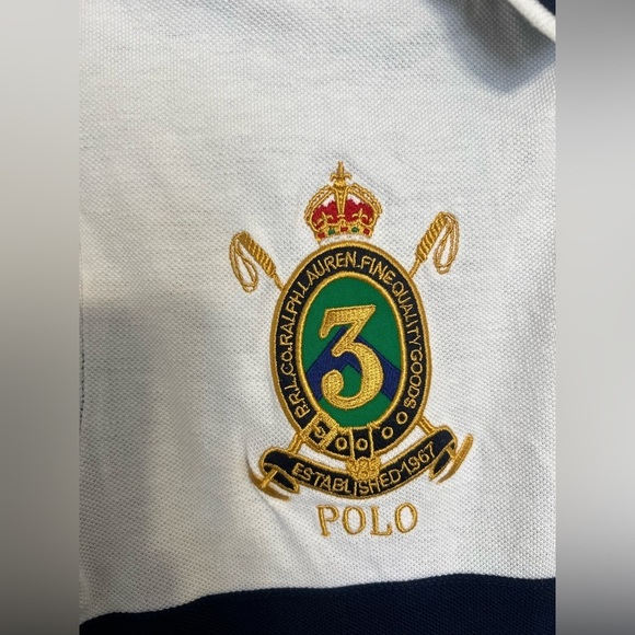 Polo Ralph Lauren unique embroidered polo collars shirt size M (10-12) kids - Picture 3 of 9